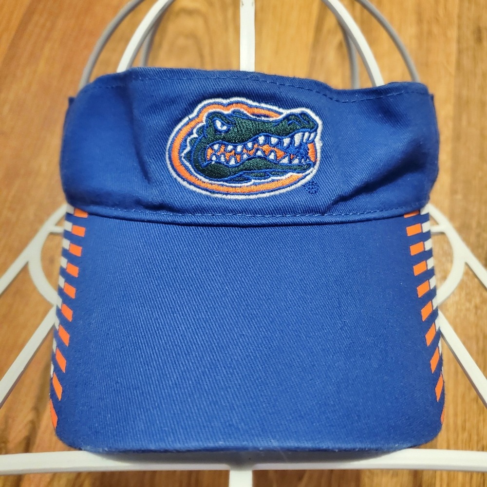 Florida Gators Visor Hat Adult Strapback Blue Orange Football Golf‎